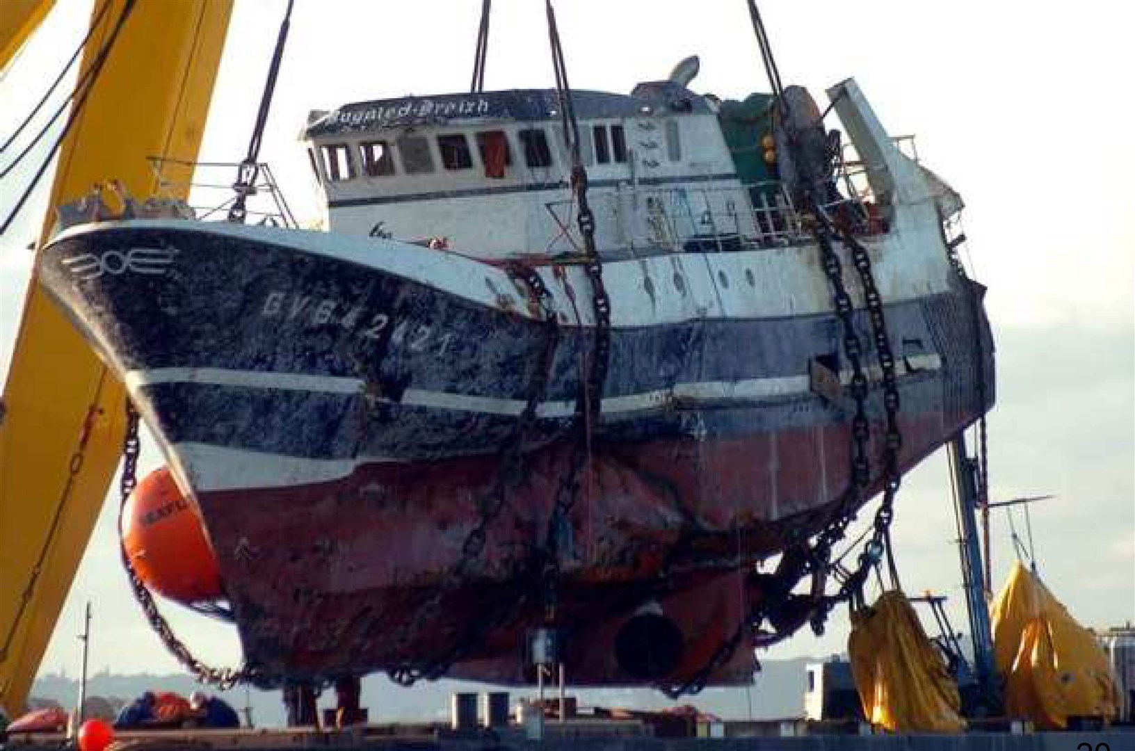 Investigators believe the Bugaled Breizh’s trawling gear became entangled on the seabed (Field Fisher/PA)