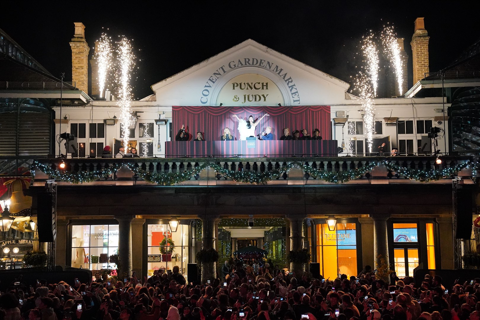 The lights at Covent Garden (Jonathan Brady/PA)