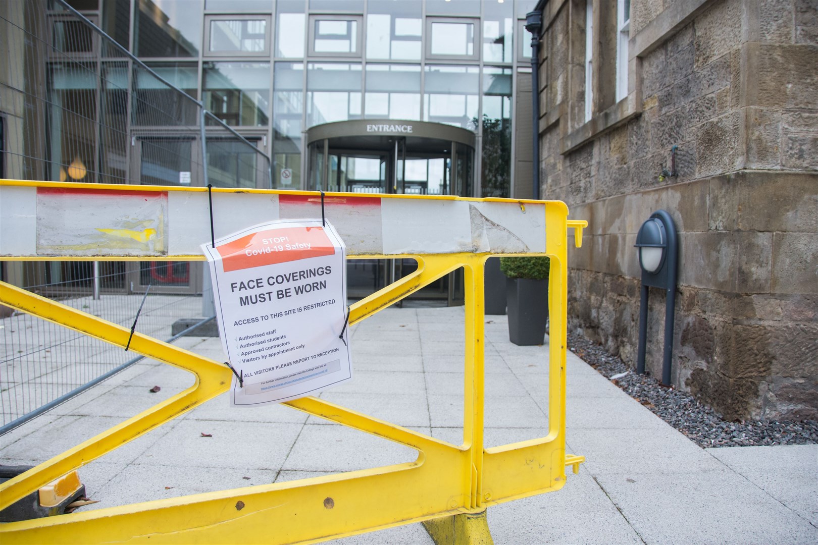 Moray college reopened earlier this year with restrictions in place due to coronavirus pandemic...Picture: Becky Saunderson