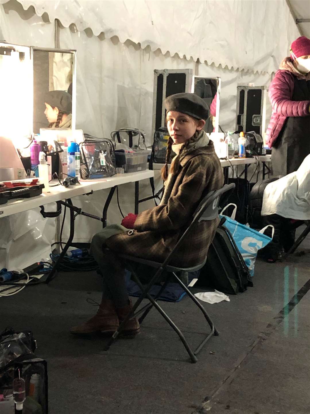 Sophie McDonnell (12), from Banff Academy, was on set as an extra in Peaky Blinders. She plays a young French/Canadian girl from the island of Miquelon.