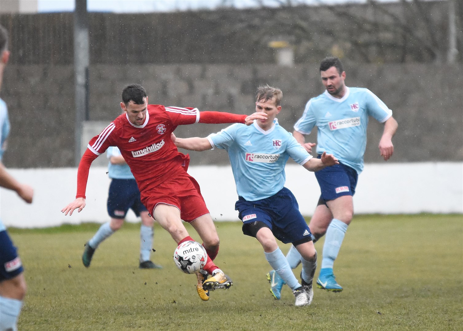 Ryan Farquhar in action in his first spell at Lossiemouth. Picture: Becky Saunderson.