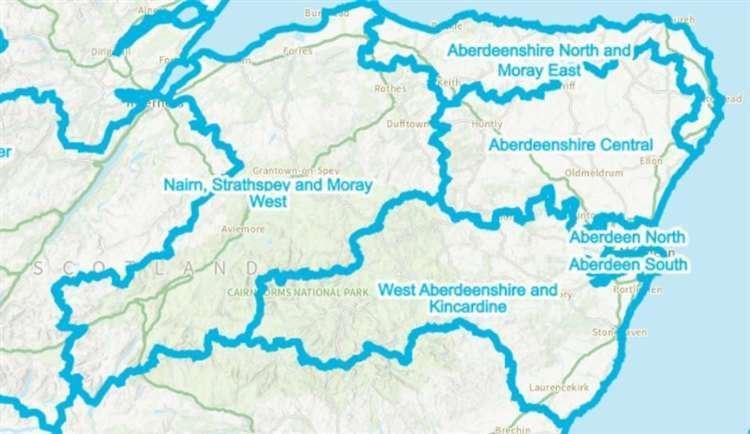 The revised proposals would see Moray split into two new constituences.