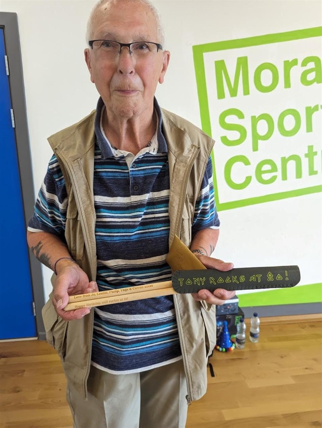 Tony Cardwell praised the difference that the Elgin drumming group has made to his life.