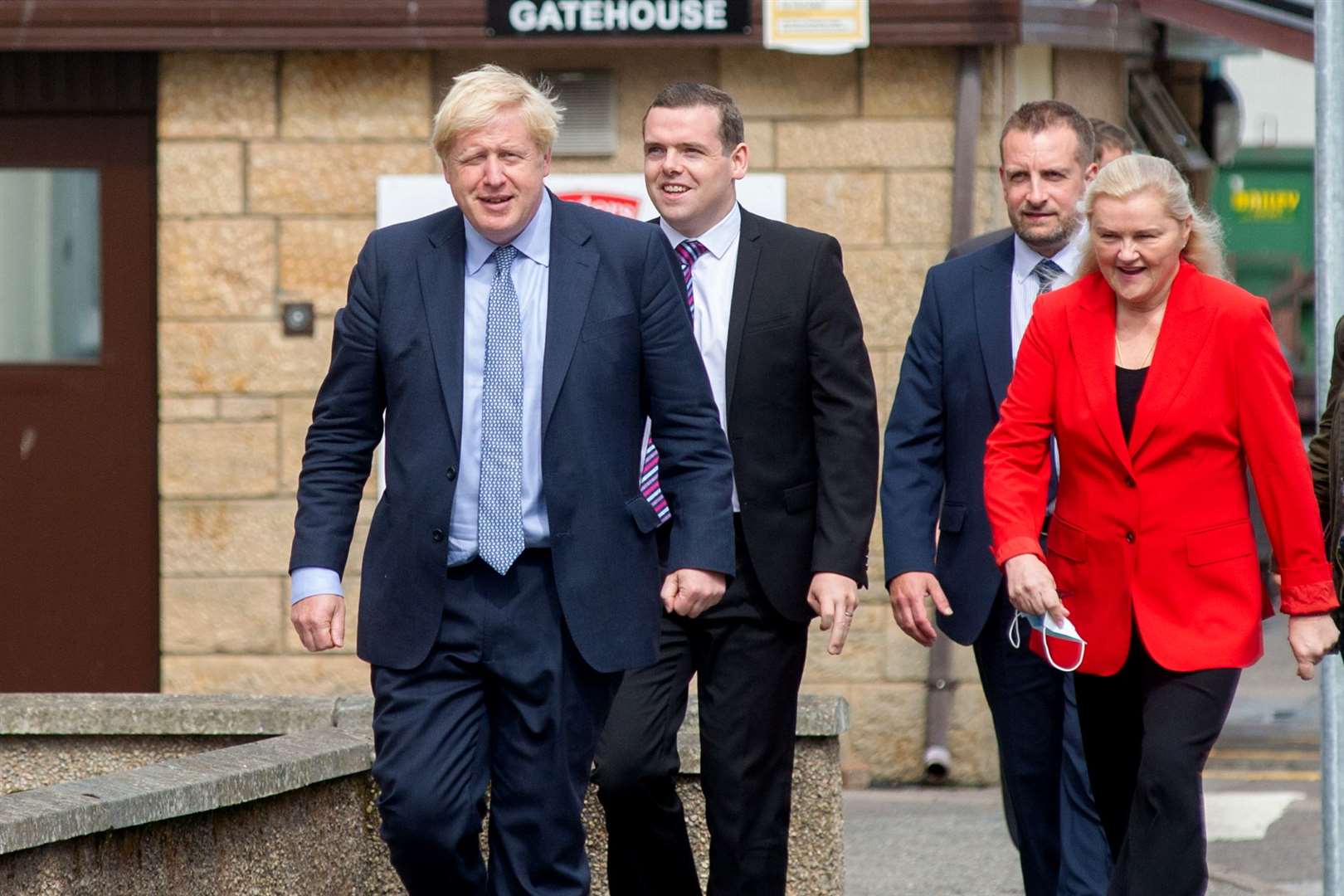 (23rd July 2020)..Boris Johnson, the Prime Minister of the United Kingdom, visits Baxters' Highland Village in Fochabers as part of his trip to the Highlands and Islands of Scotland...Picture: Daniel Forsyth..