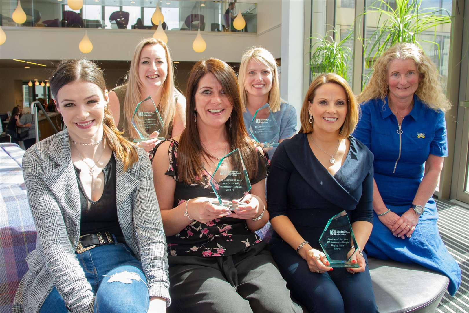 Rebecca Alexander, Teresa Elliott, Issy McNeill, Vicki Cranna, Hayley Wills, Elizabeth Boyall are either graduates in either HND Complementary Therapies Year 2 or BSc (hons) Integrative Healthcare.
