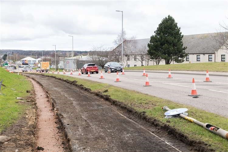 Work on the section of the road was also conducted in March this year.