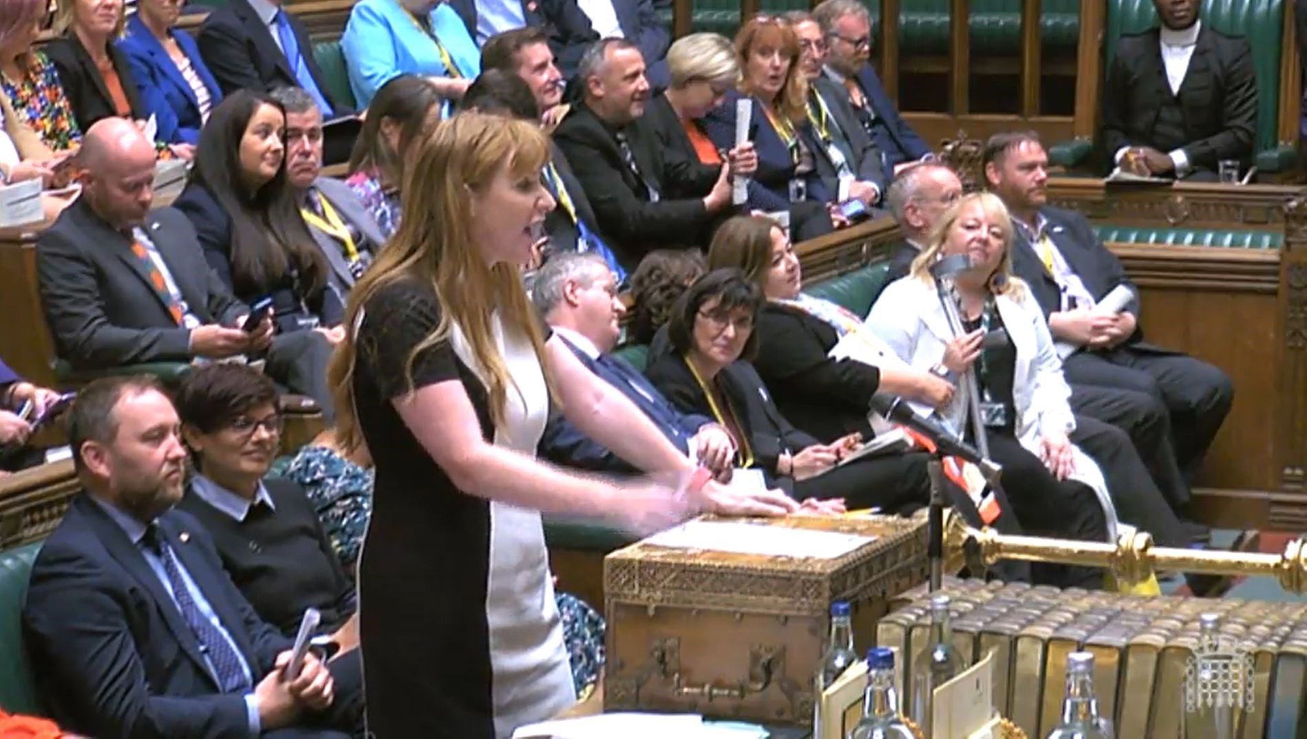 Angela Rayner speaks during Prime Minister’s Questions (House of Commons/PA)