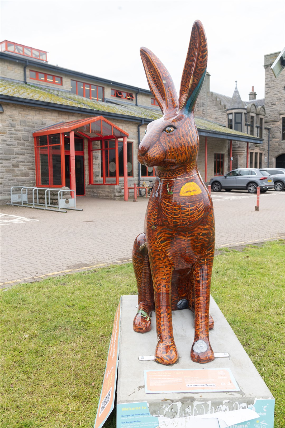 The Wicker Hare, designed by SKULK (Emily Utter, Donna Briggs and Neal Macdonald) in Cooper Park, Elgin. Picture: Beth Taylor