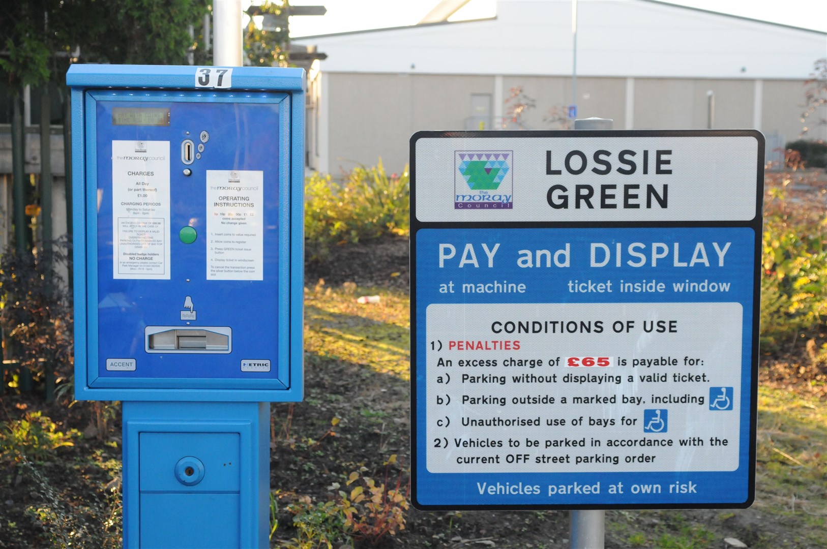 The parking charges will double at Lossie Green car park.