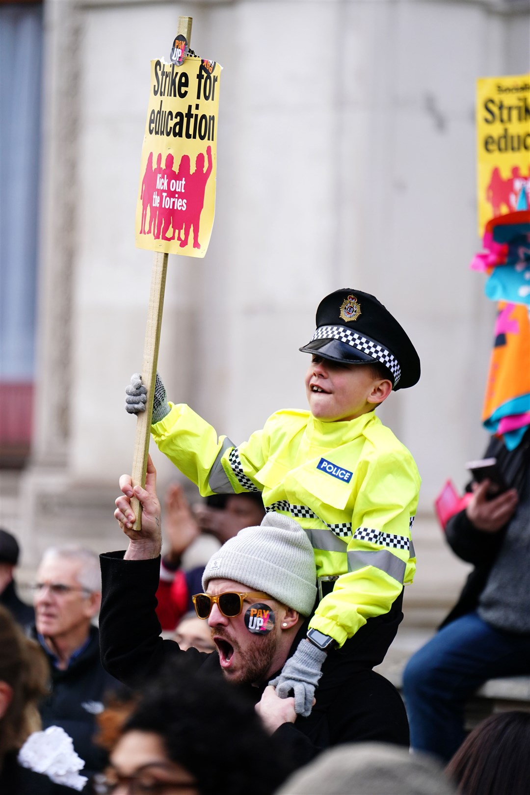 Supporters of all ages made their voices heard in London (Jordan Pettitt/PA)
