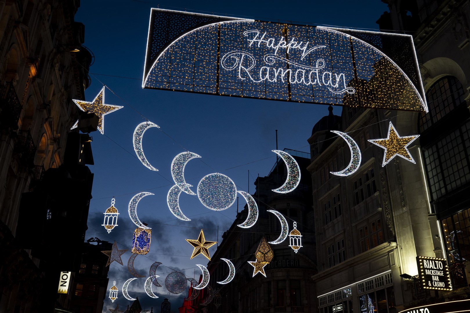 The lights will stay on for the entire month of Ramadan (Aaron Chown/PA)