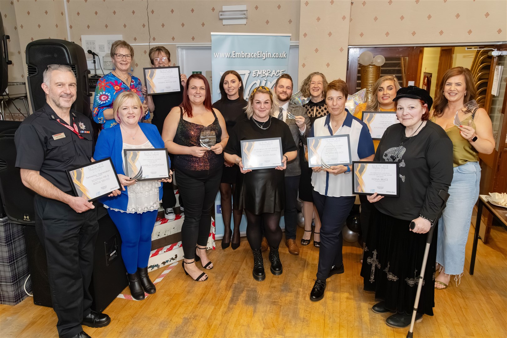 Winners from the Elgin BID Business Awards 2023. Picture: Beth Taylor.