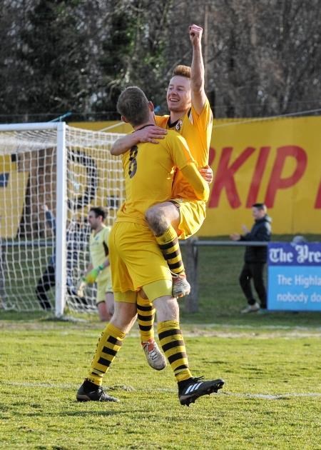 Andy Macrae celebrates a goal