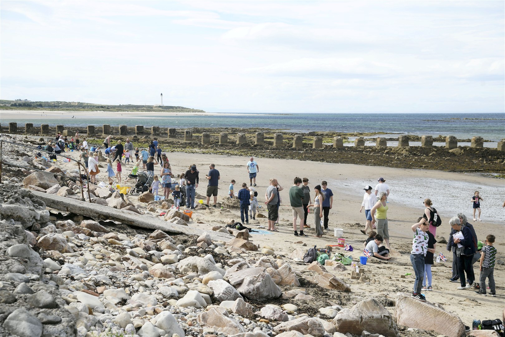 A good turn out for the sandcastle competition. Picture: Beth Taylor