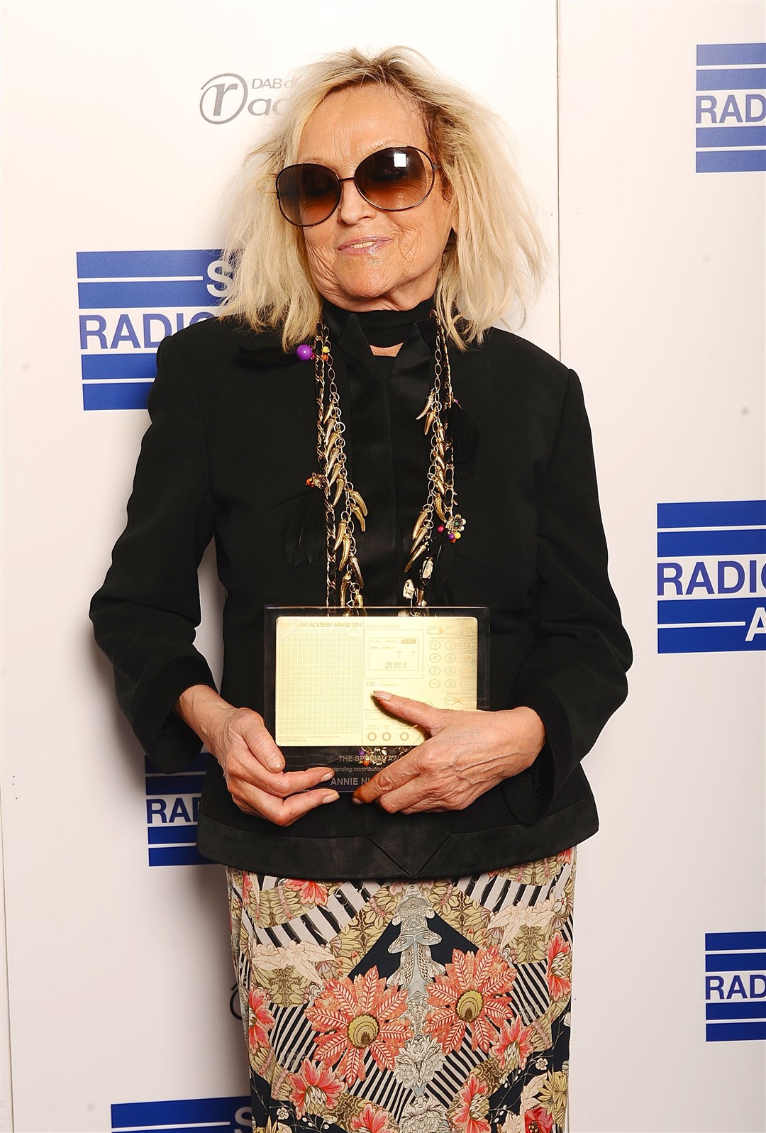 Annie Nightingale with the The Special Award, at the Sony Radio Academy Awards 2011 at the Grosvenor House Hotel, London (Ian West/PA)