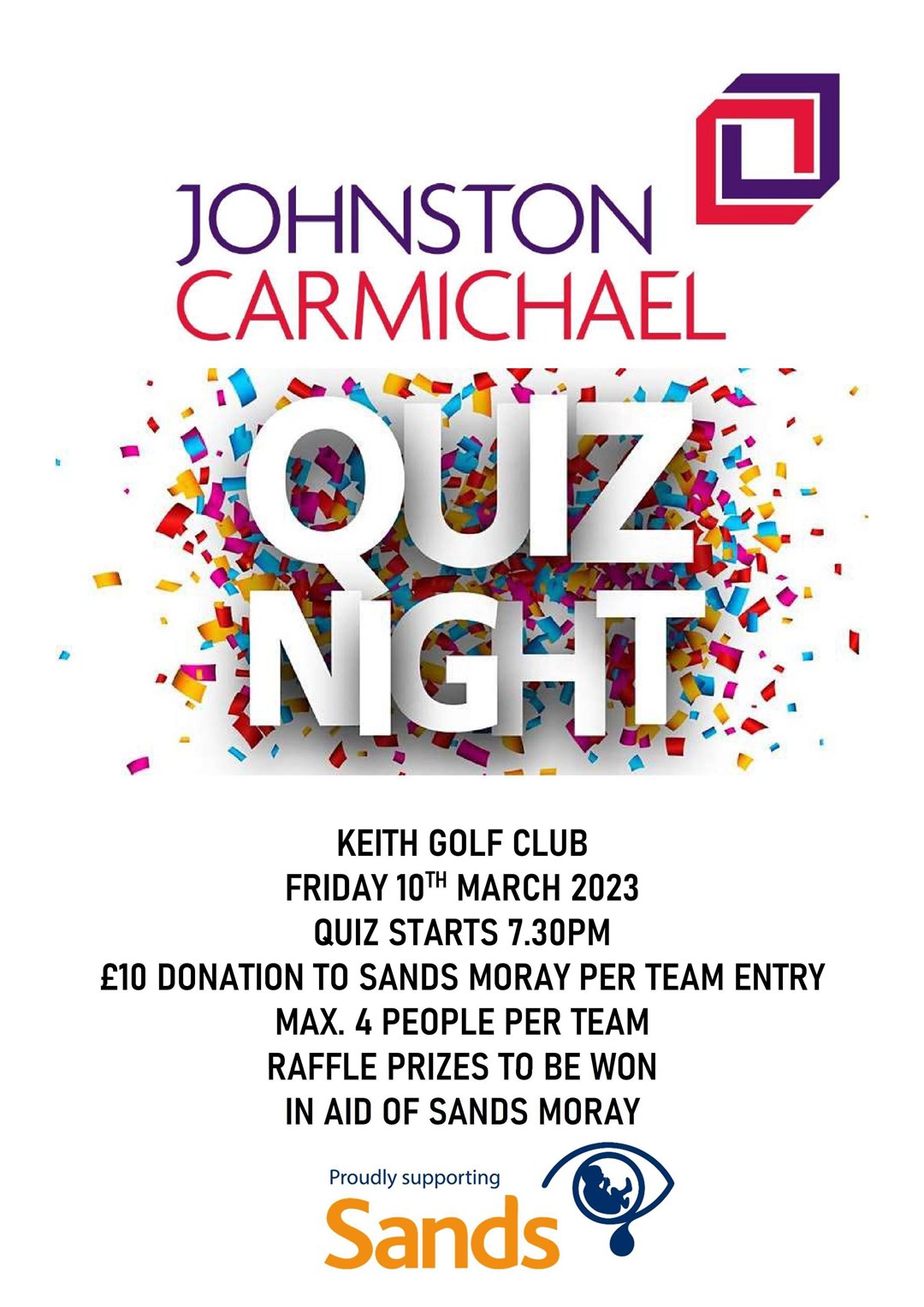 A quiz night is set to take place at Keith Golf Club on March 10.