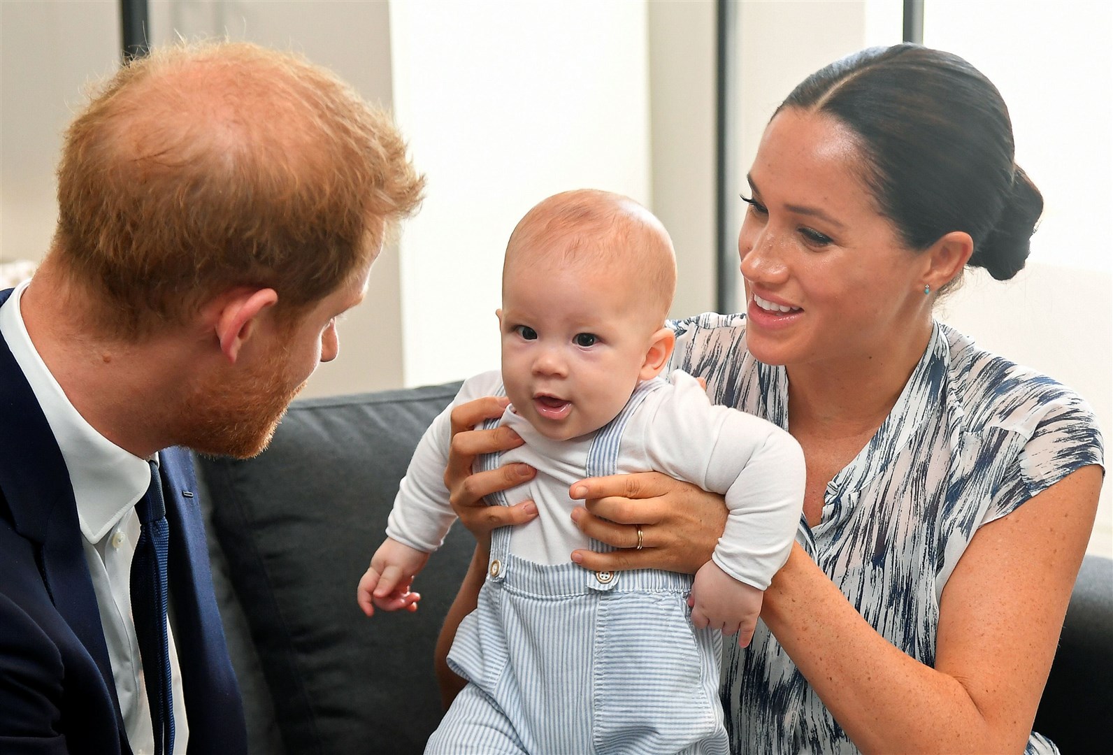 Harry and Meghan named their son Archie Harrison (Toby Melville/PA)