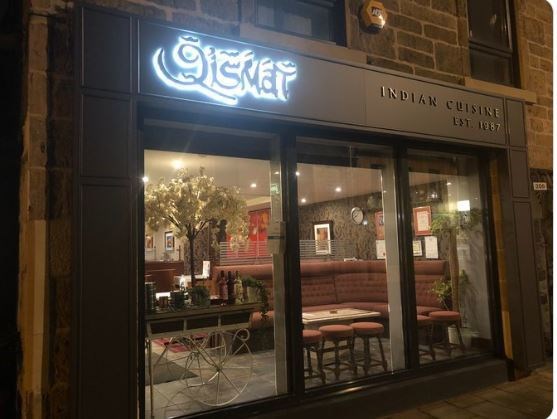 Diners at the Qismat raised £1195.