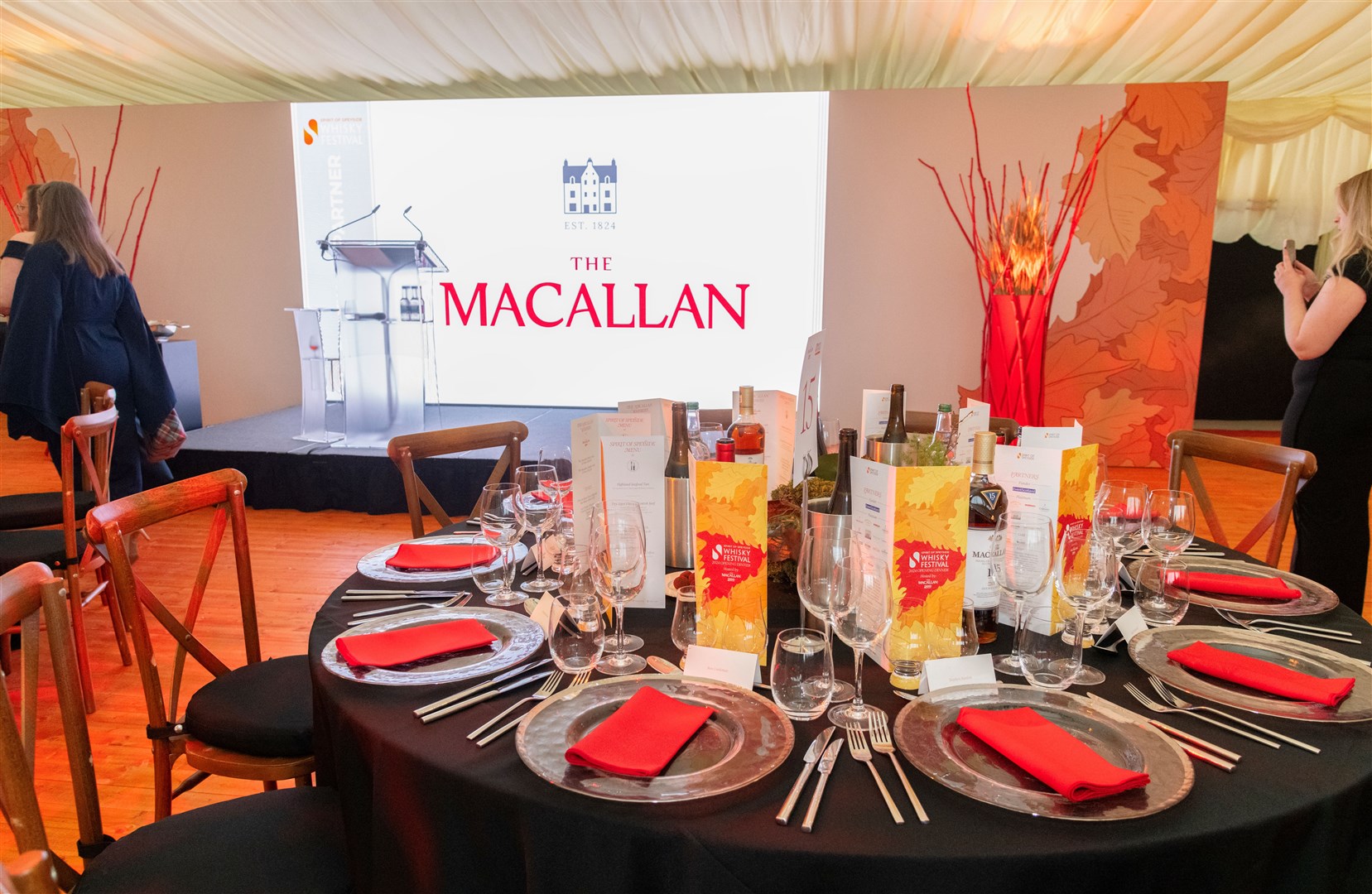 The Macallan hosted the glittering Touch of Tartan dinner. Picture: Beth Taylor