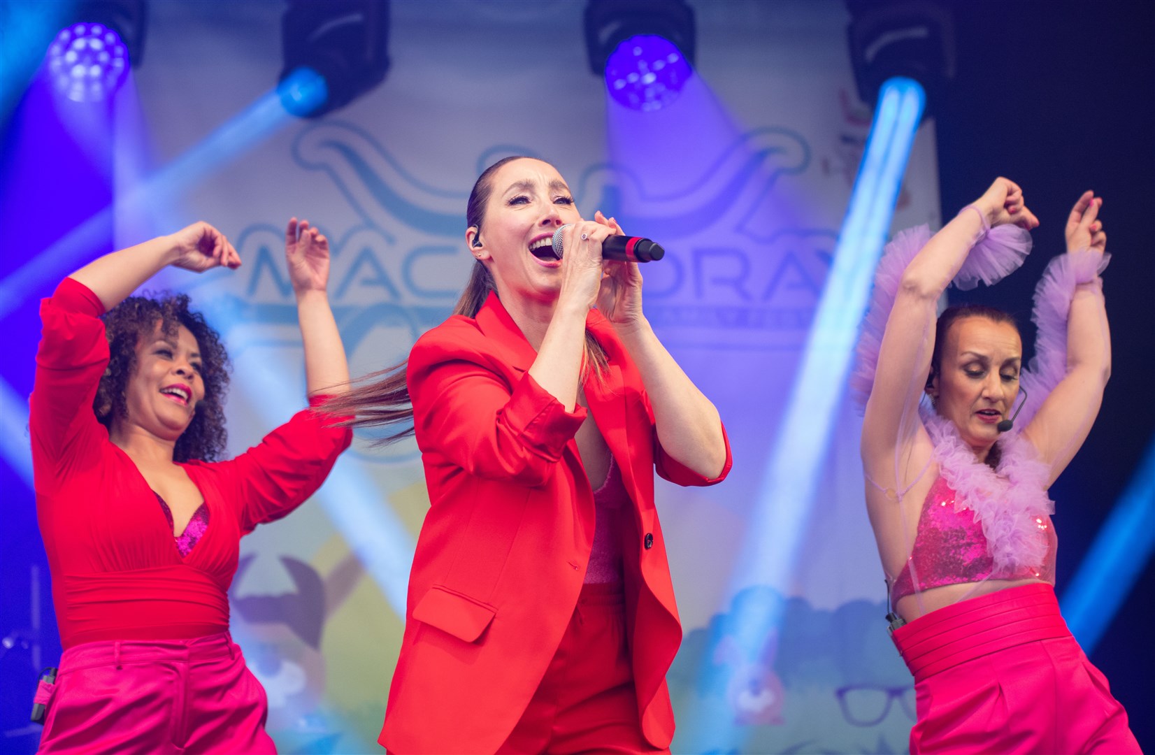 Alice Deejay were the penultimate act to perform on the main stage at MacMoray on the Sunday...2023 MacMoray Music Festival, held at Cooper Park, Elgin. ..Picture: Daniel Forsyth..