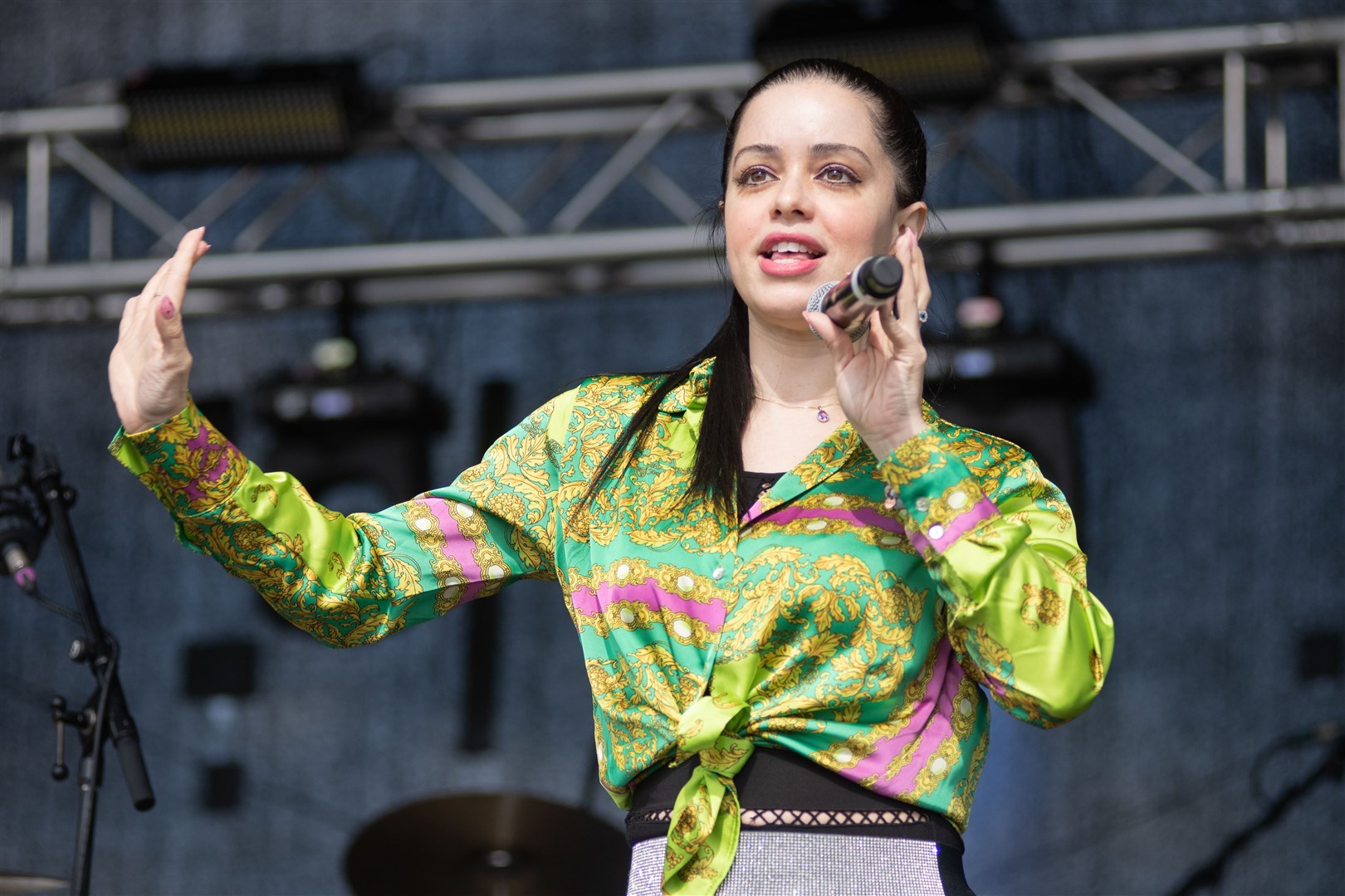 Tina Barrett of S Club...The first MacMoray Festival held at Cooper Park, Elgin on Saturday 16th April 2022...Picture: Daniel Forsyth..