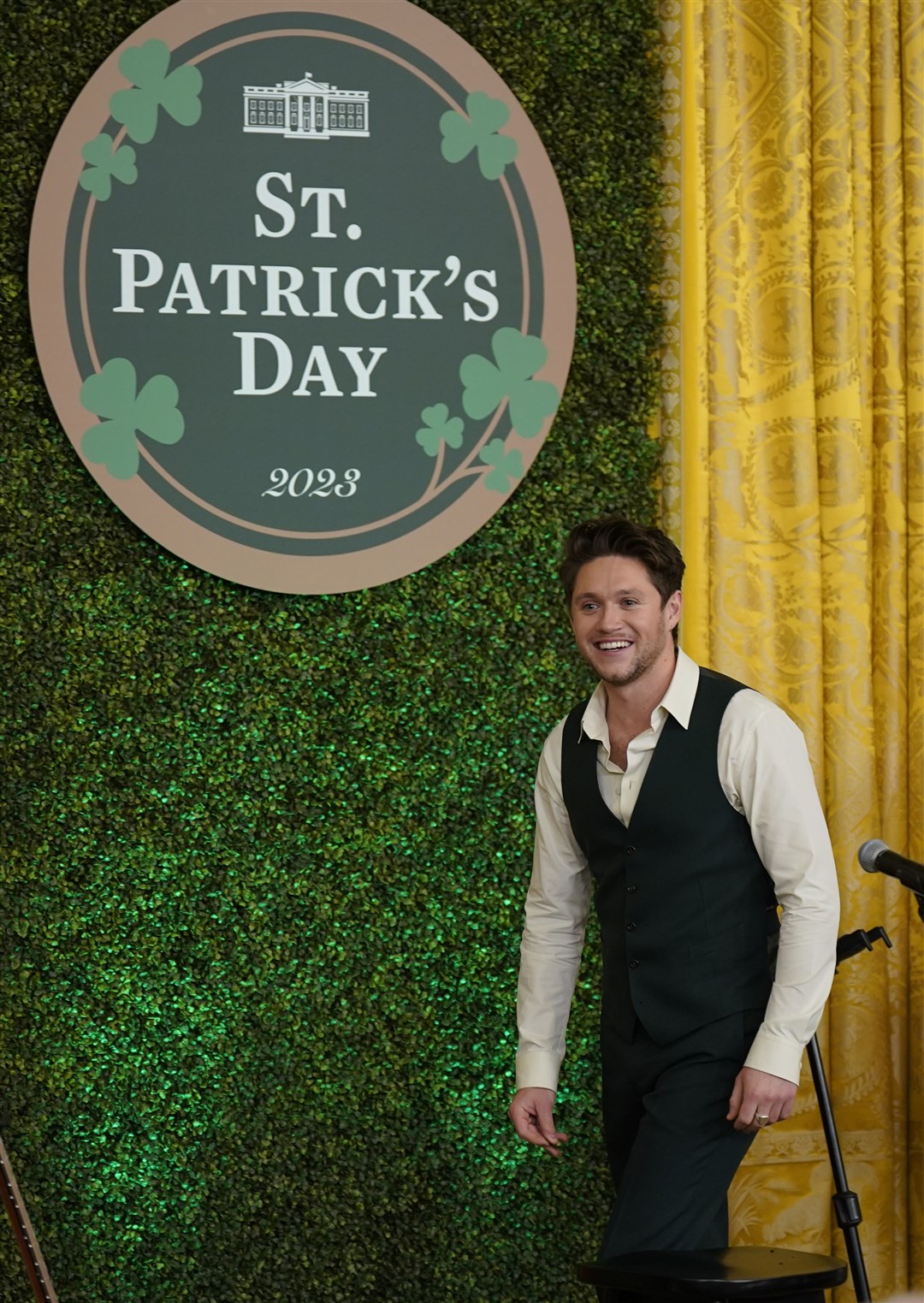 Niall Horan during a St Patrick’s Day Celebration reception (Niall Carson/PA)