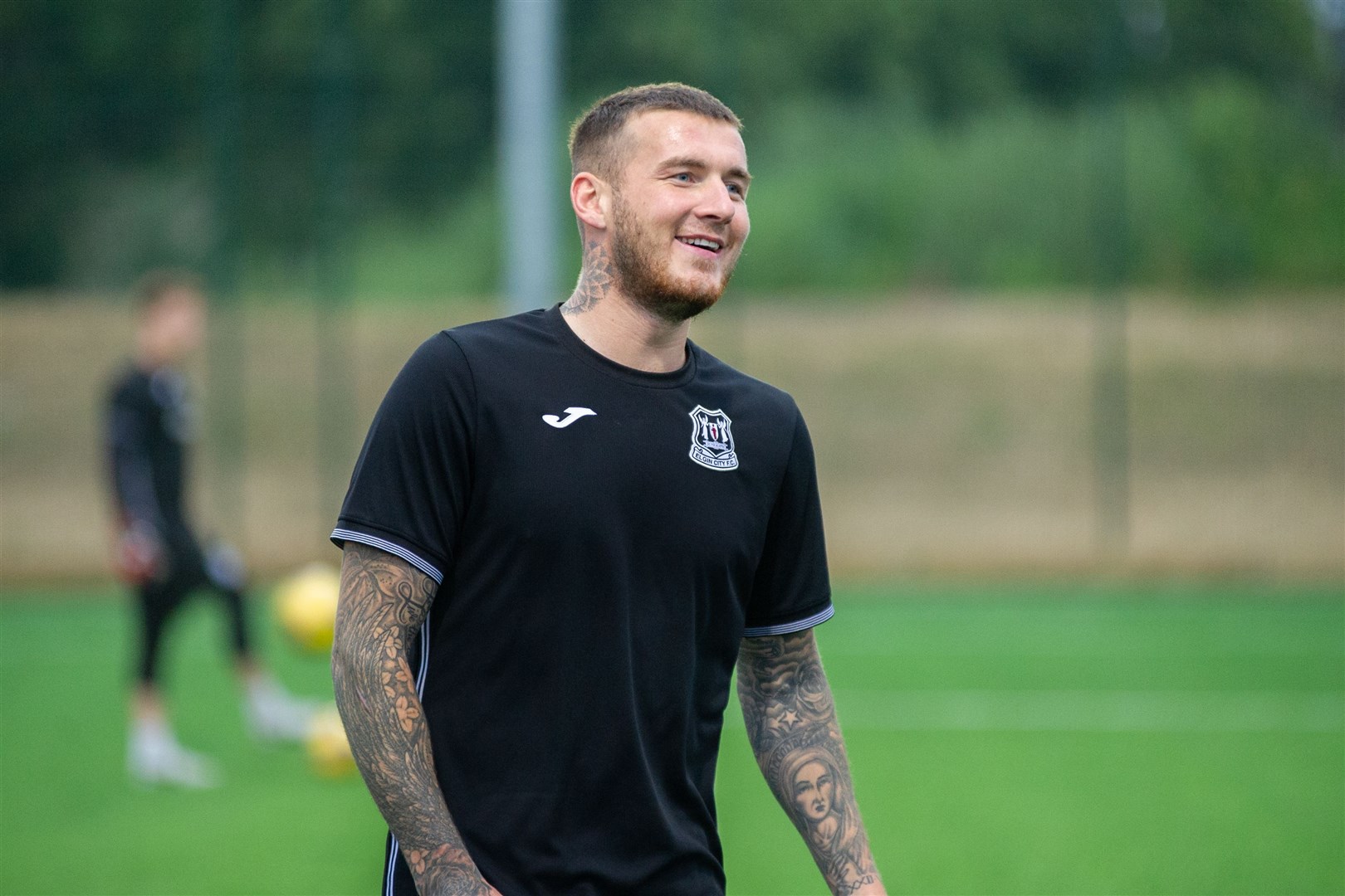 Darryl McHardy on the Elgin City training ground. Picture: Daniel Forsyth..