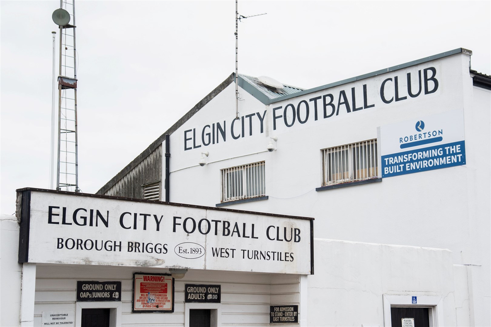 Elgin City's Borough Briggs.
