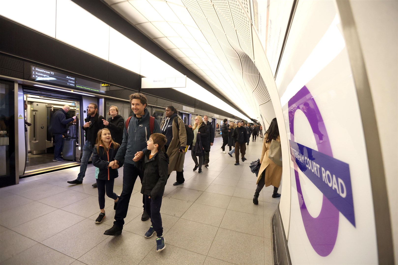 Workers on London’s Elizabeth Line are set to strike on Thursday (Suzan Moore/PA)