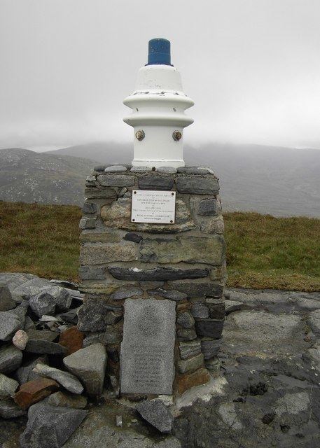 A memorial cairn on the Isle of Harris, where the ten RAF Lossiemouth servicemen lost their lives.