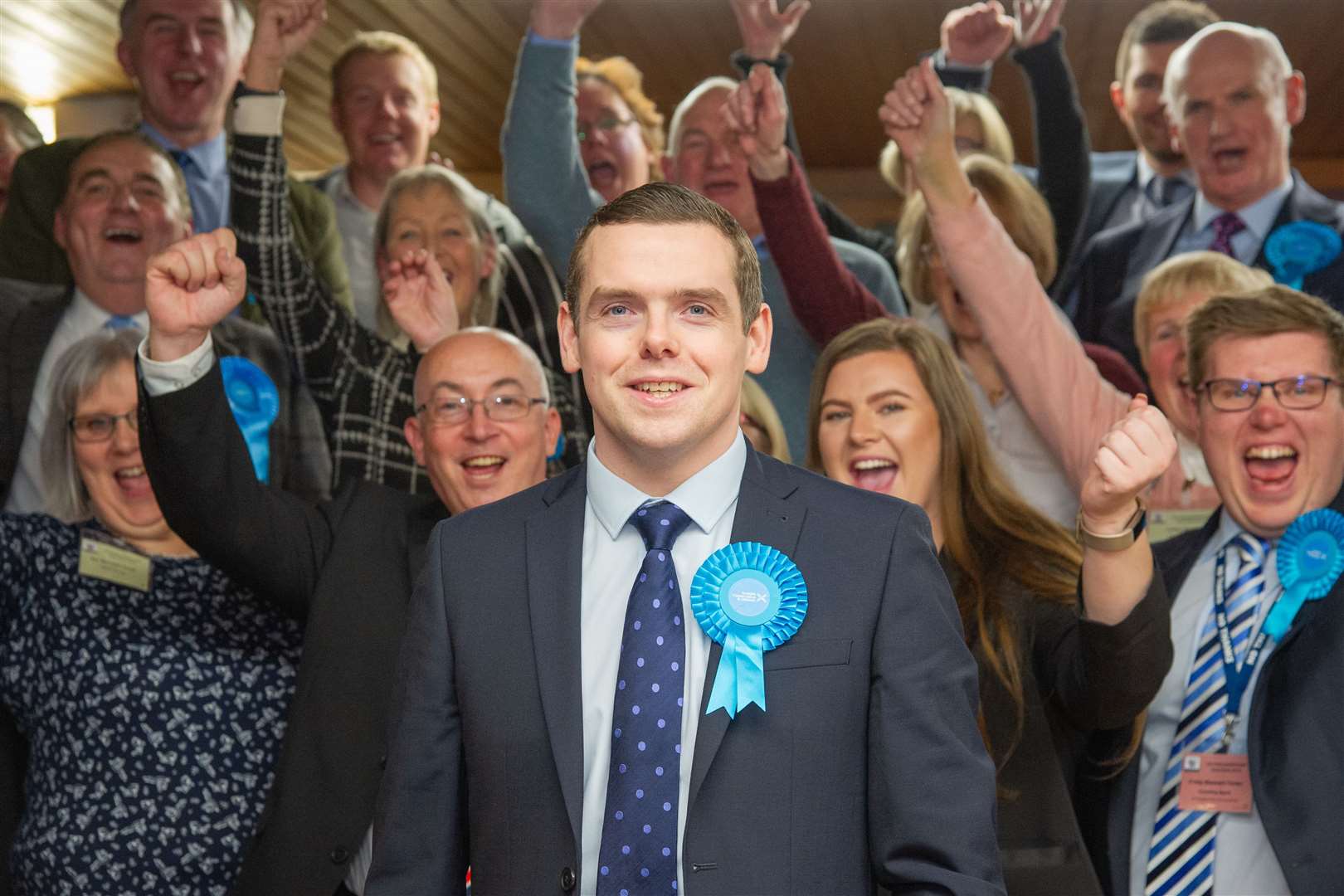 Douglas Ross after being re-elected as Moray's MP. Picture: Daniel Forsyth