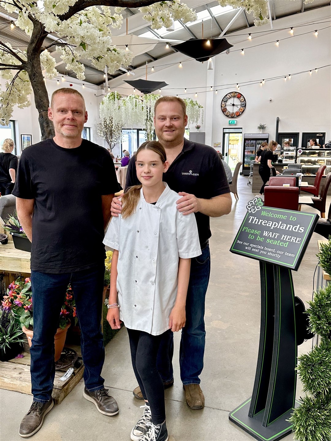 Director Ben Lain with his daughter Olivia (13) and his father Neil (left). Three generations of the family now involved in the business.