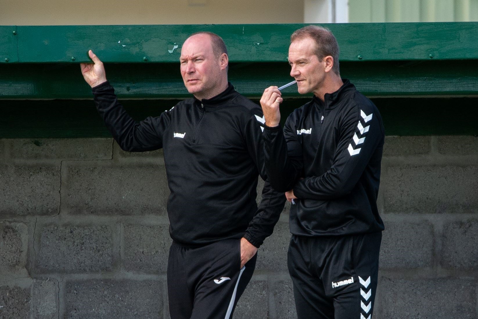 Tommy Wilson and Andy Roddie departed as Keith co-managers after the 10-0 defeat to Buckie Thistle. Picture: Daniel Forsyth..