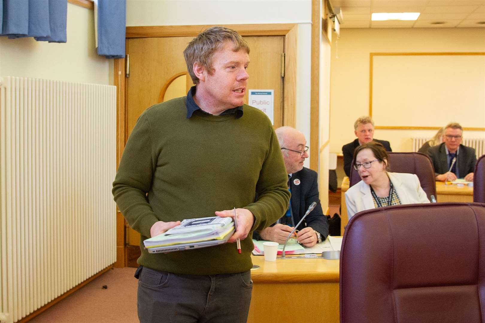 Moray Council Conservative group leader Councillor Tim Eagle. . Picture: Daniel Forsyth