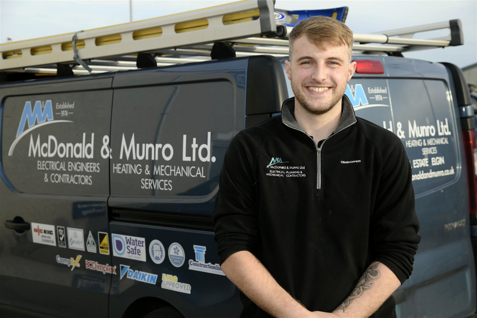 Craig Fairweather from Elgin has been named Moray's Top Craft Apprentice Award...Picture: Beth Taylor.