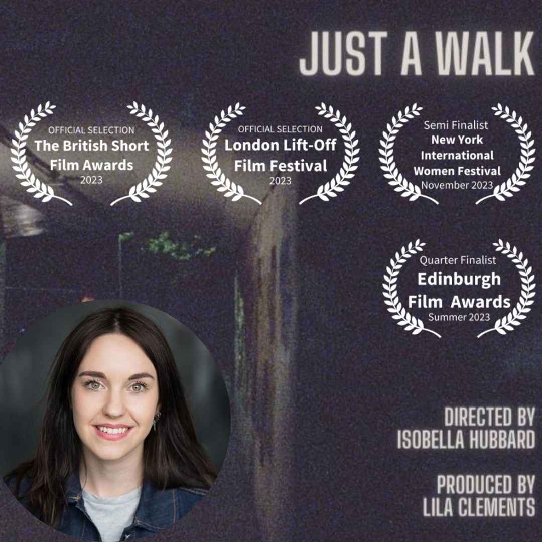 The Hopeman actor and director's film Just a Walk has been recognised at several international film festivals.