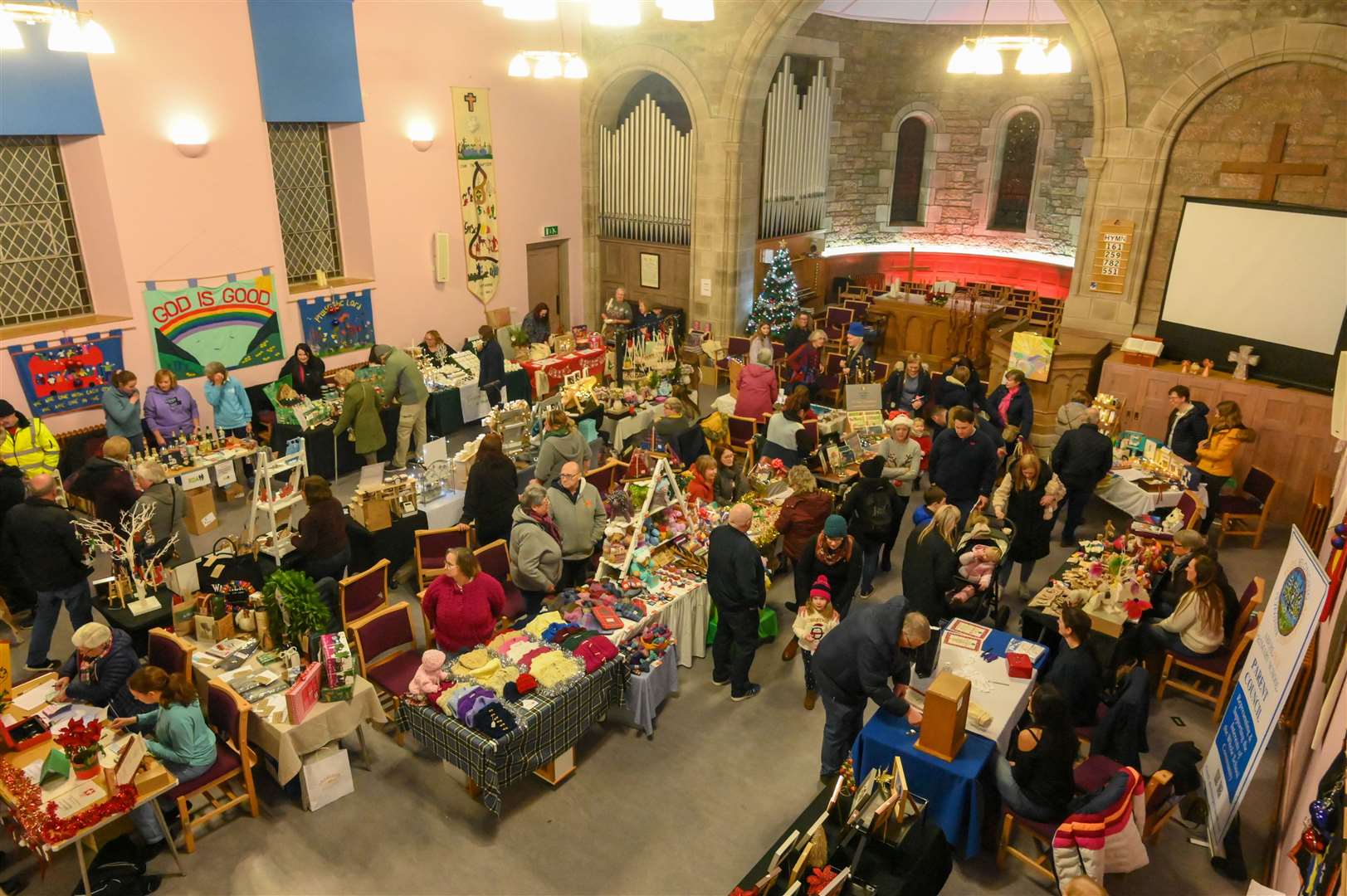 The Parish Church was alive last year with crafters and visitors.