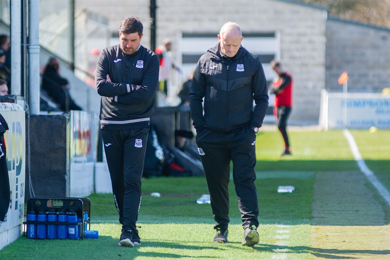 Keith Gibson and Gavin Price have worked as Elgin City's management team for the past three-and-a-half years. Picture: Daniel Forsyth..