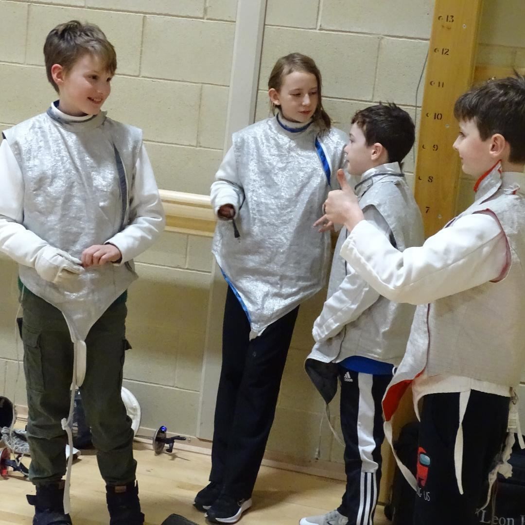 Young fencers at the championships.