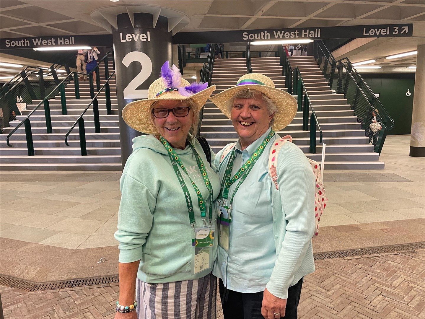 Wendy Dewhurst and Carol Morton at Wimbledon (Laura Parnaby/PA)