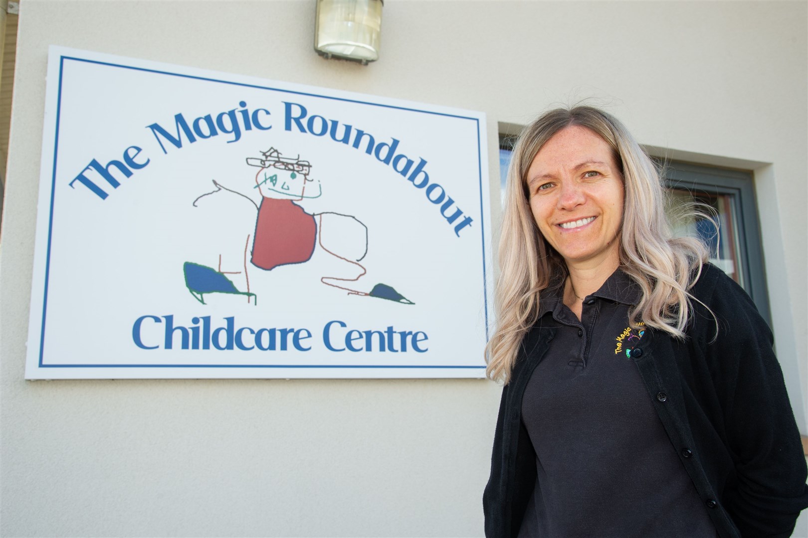 Helen Marr, new owner at Elgin's Magic Roundabout, as the nursery reopened on August 3. Picture: Daniel Forsyth.