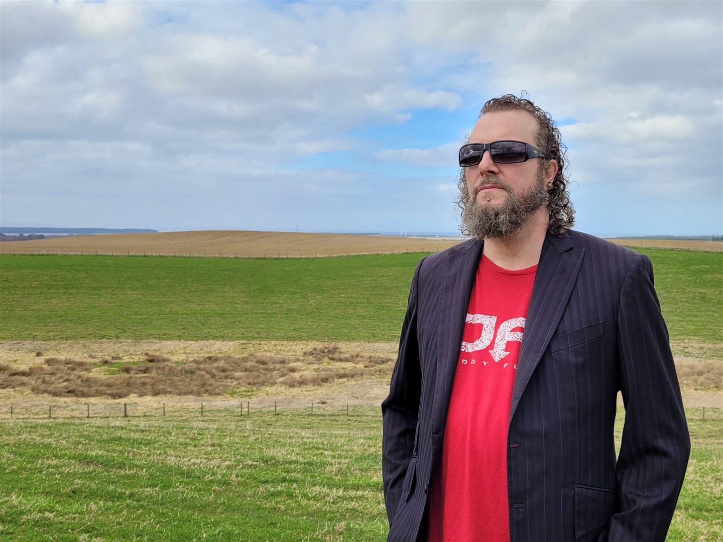 The Moray based musician recorded his latest music video near Findhorn.