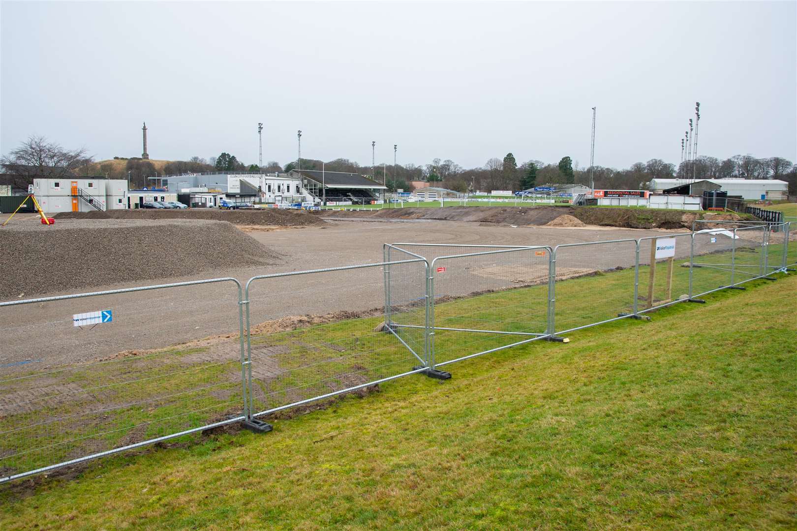 Work continues at Elgin Sports Community Trust's ground on Lesser Borough Briggs as they build a new all-weather sports facility...Picture: Daniel Forsyth..