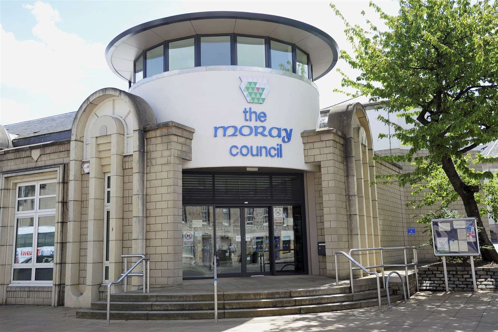 The Moray Council annexe building on Elgin High Street. Picture: Daniel Forsyth.