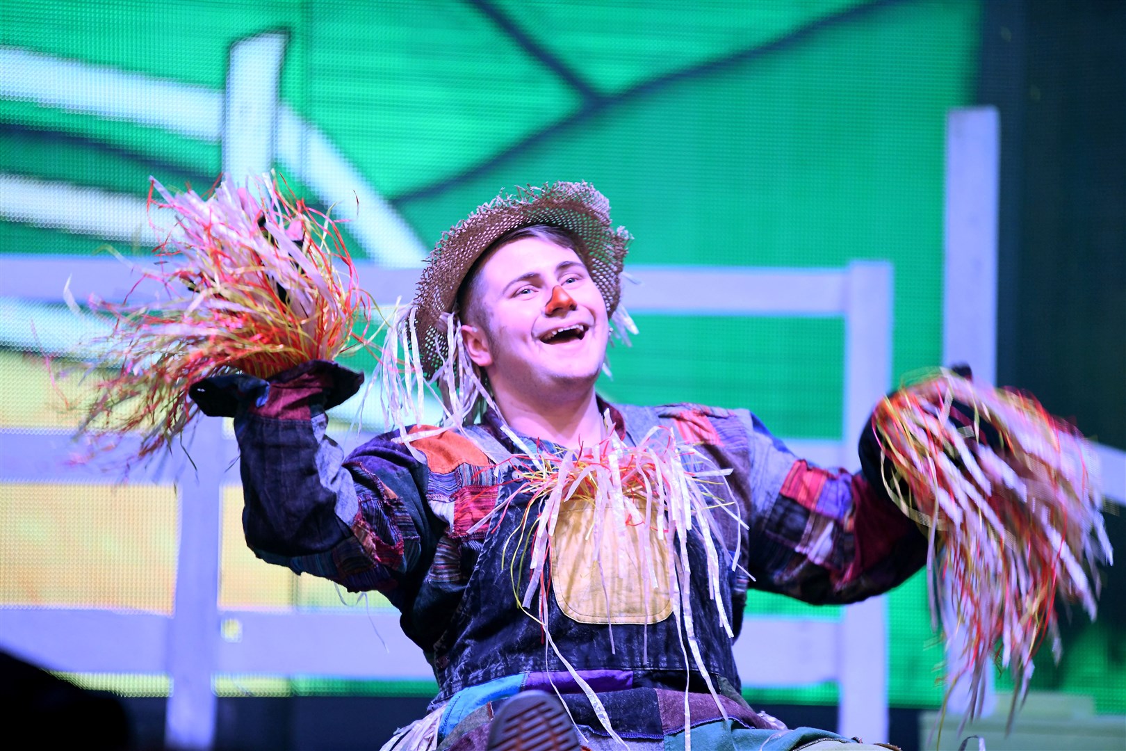 The scarecrow is played by Gregor Lawson. Picture: Becky Saunderson