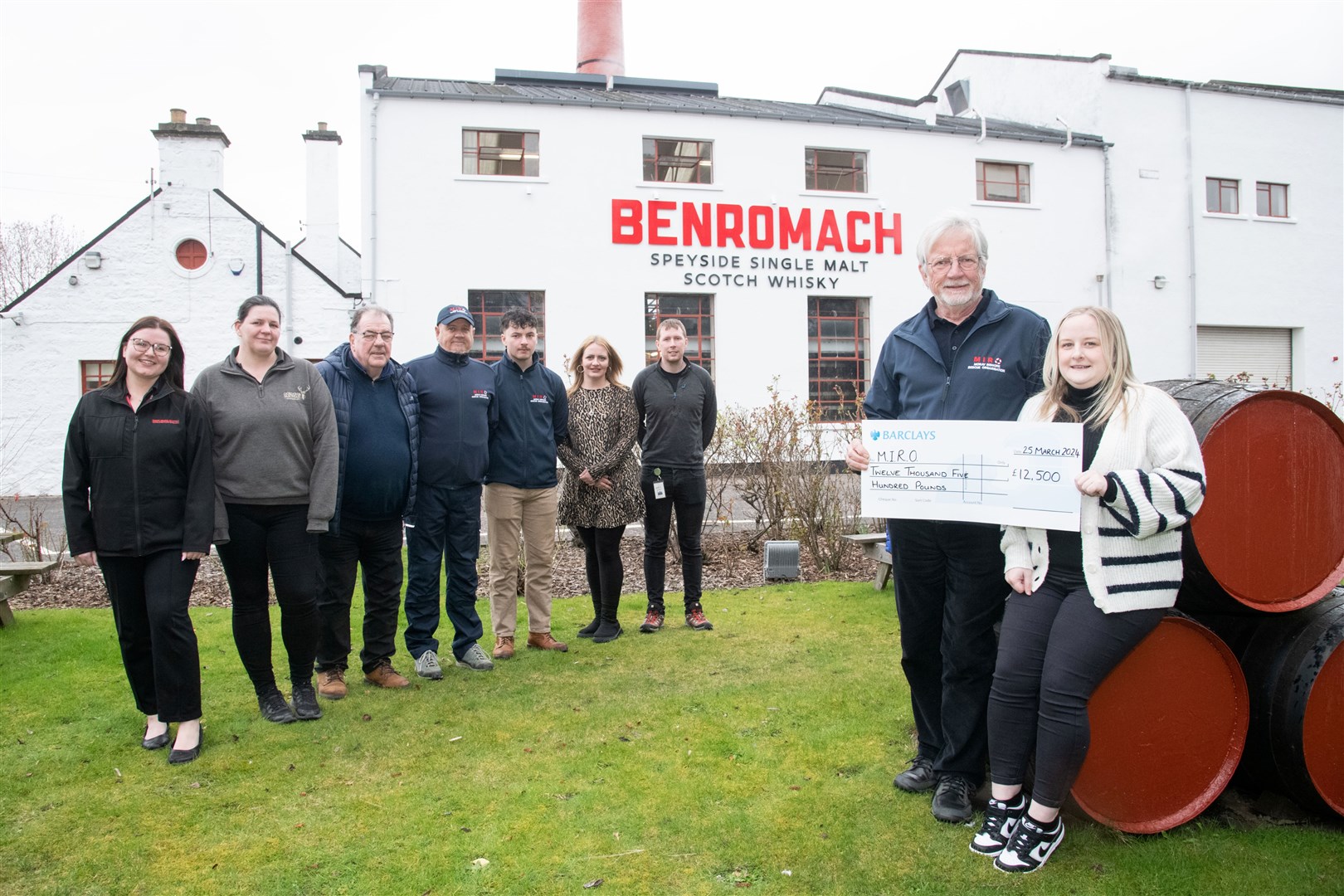 Gordon & MacPhail have raised £12,500 for Moray Inshore Rescue Organisation. Picture: Daniel Forsyth.