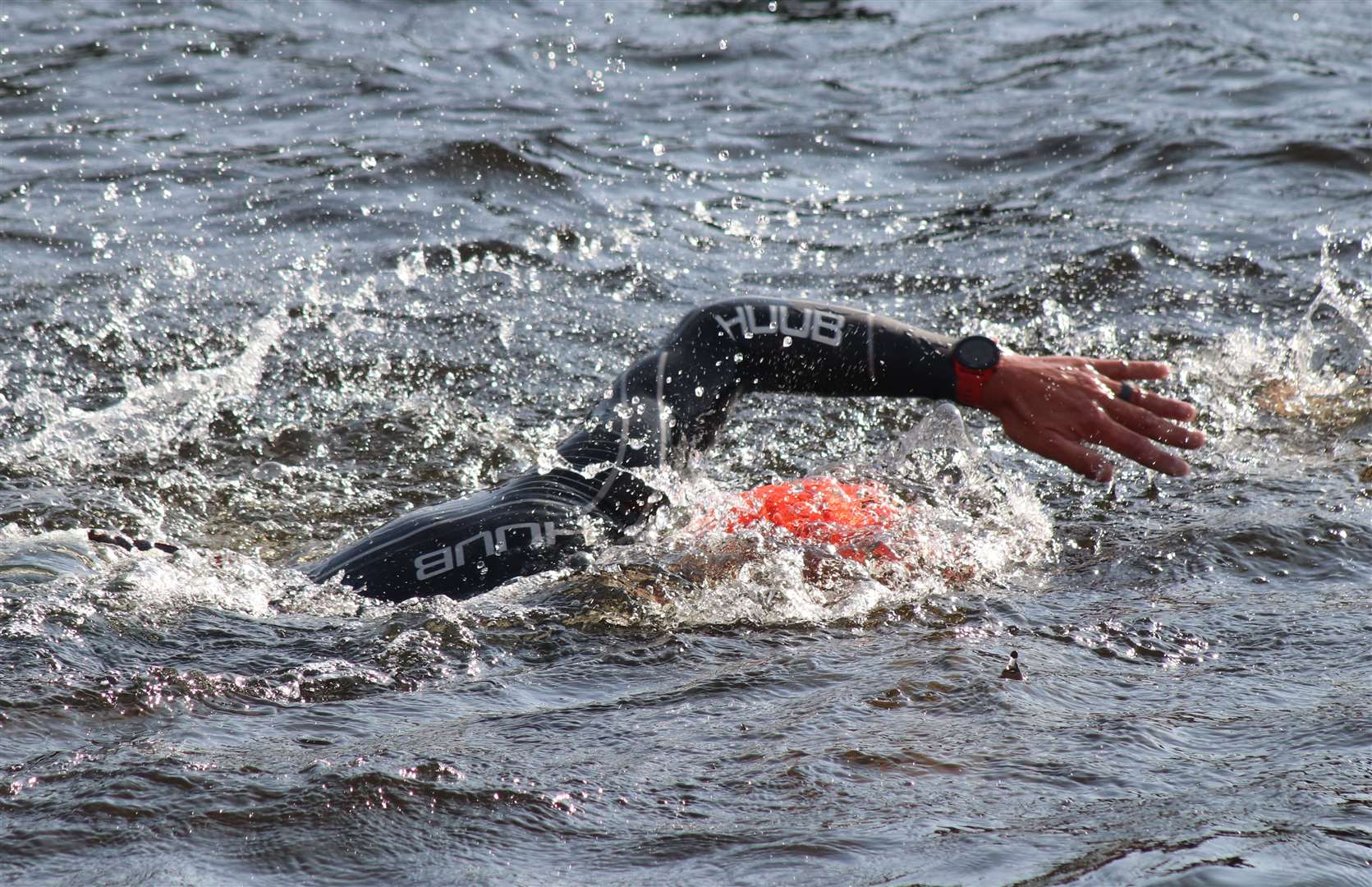 New Scottish champion Jodie Smith makes a splash.