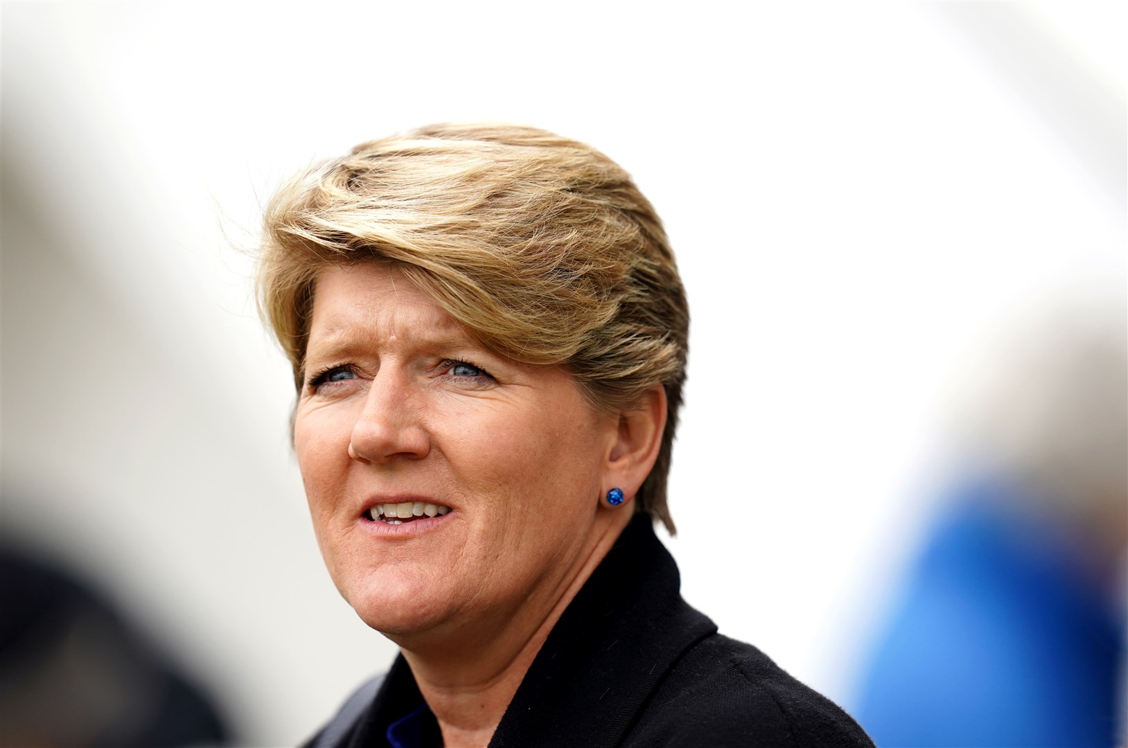 Clare Balding attends the Epsom Downs Spring Meeting at Epsom Downs Racecourse (John Walton/PA)