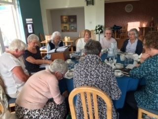 Inner Wheel Club of Elgin members at their first face-to-face meeting since February 2020.