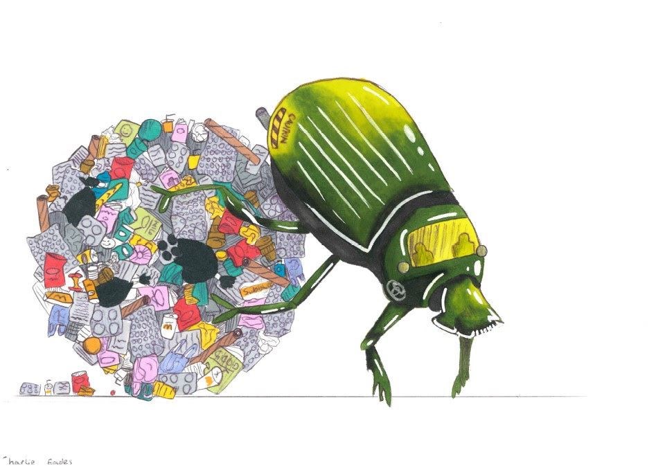 Street Beetle: Charlie's entry to the Toyota art contest.